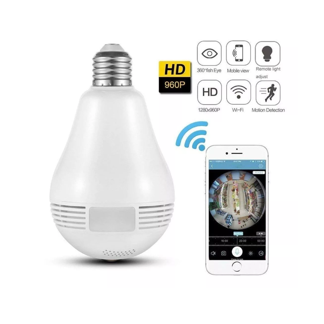 Miniatura 2 de Camara De Seguridad Wifi Tipo Bombillo